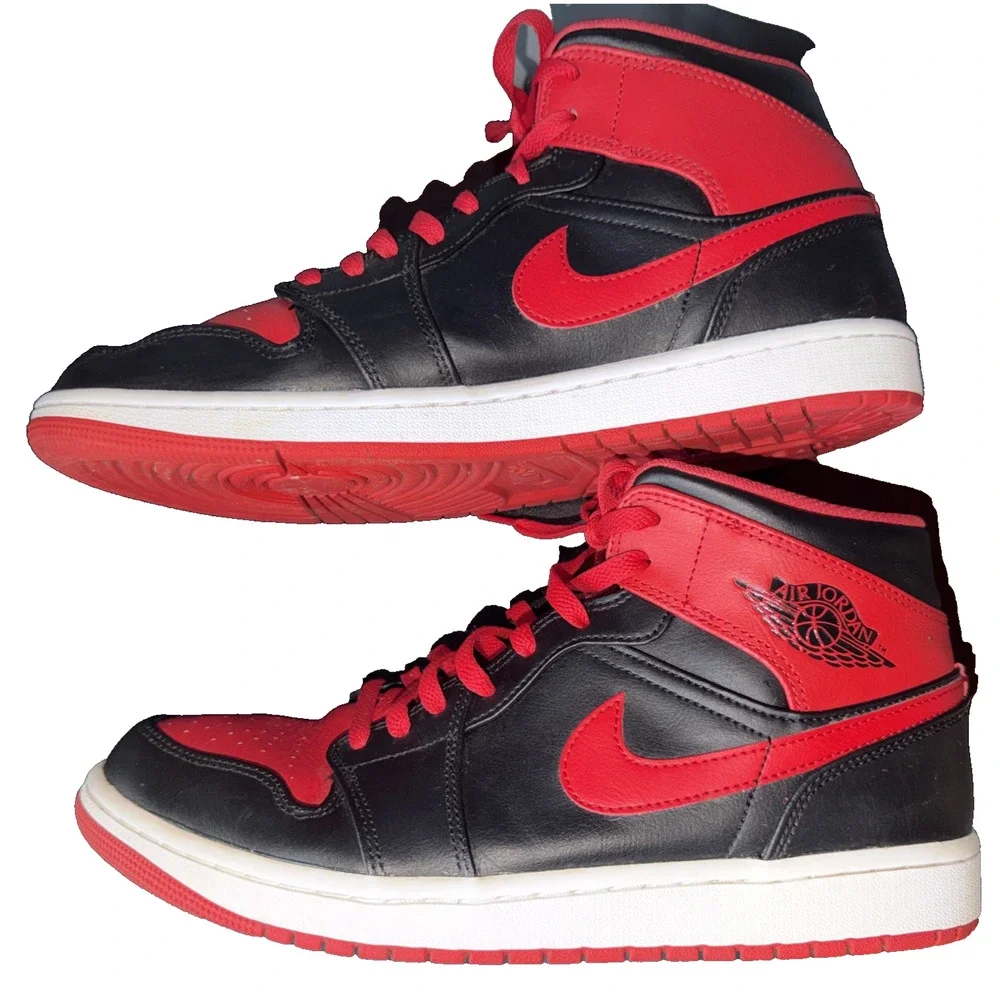 Air Jordan 1 Mid Alternate Bred Men 10.5 DQ8426-060